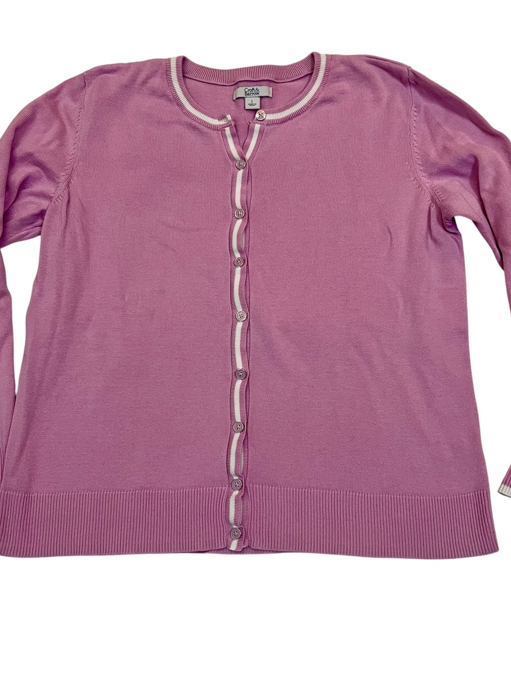 5/$20 Croft & Barrow Pink Cardigan